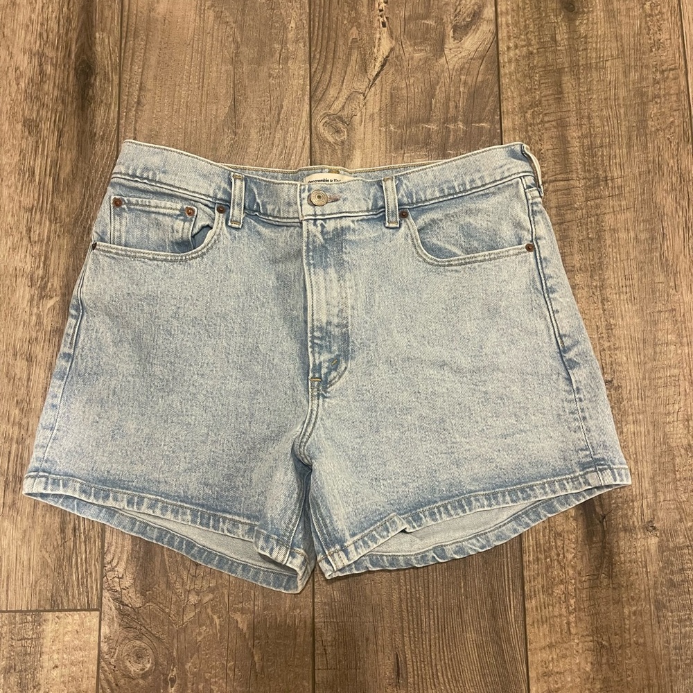 Abercrombie & Fitch Light Blue Jean Shorts